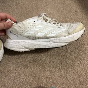 Adidas Women's Cream and White Adizero SL Shoes
